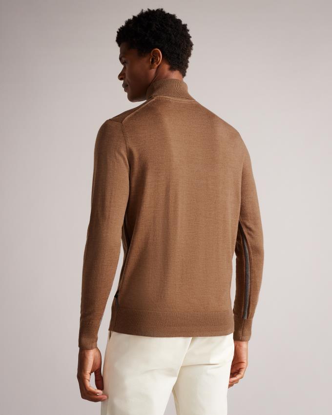 Pull Ted Baker Merino wool roll neck Marron Homme | LFU-67112808